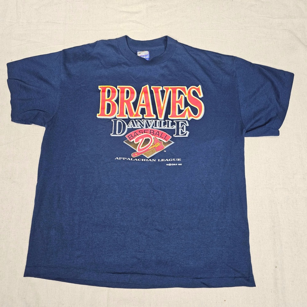 Spectator Sportswear Danville Braves MiLB Navy XL T-Shirt Appalachian League SS